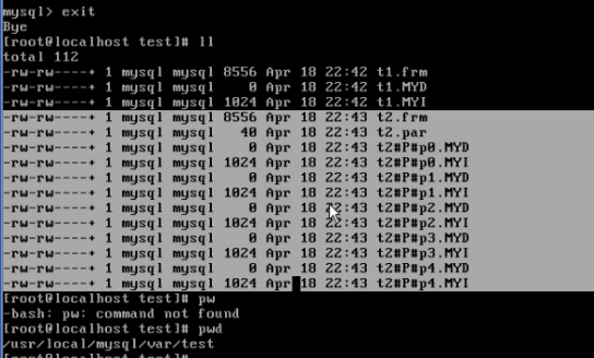 《Mysql分区》